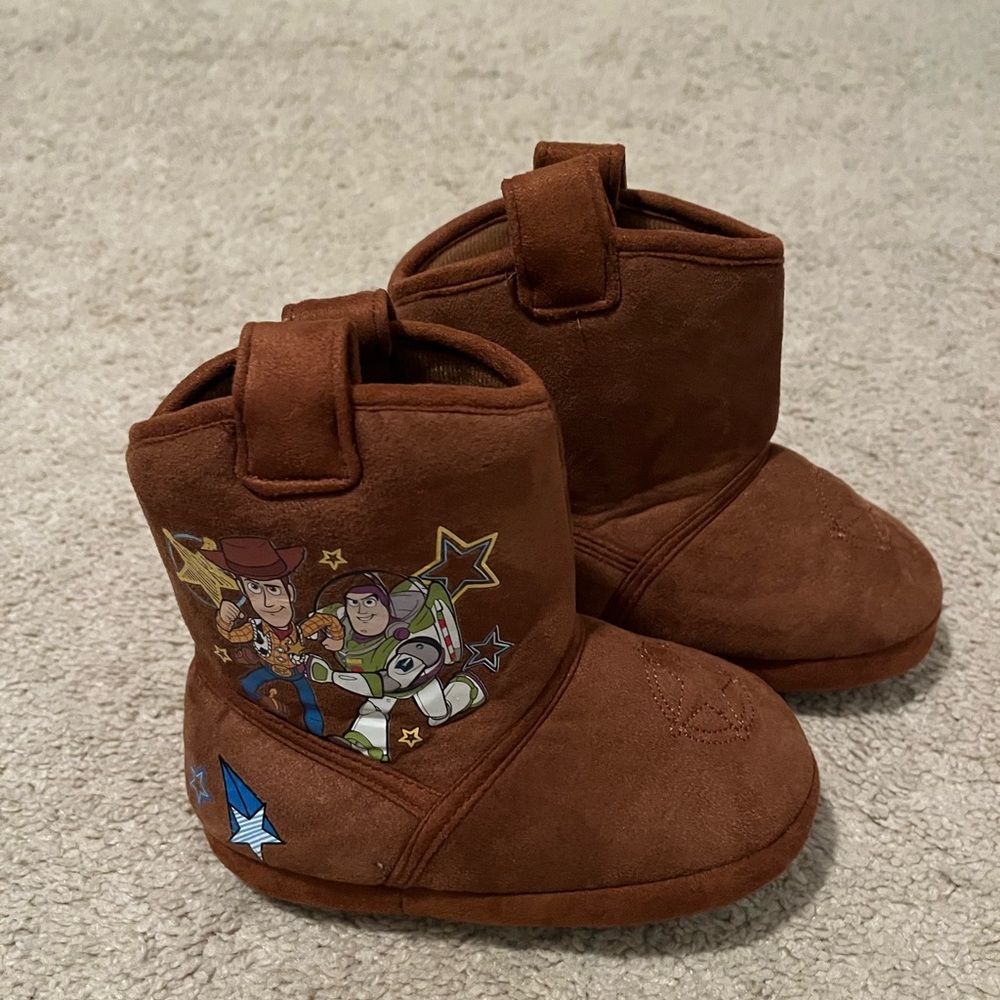 Brown Suede Toddler Boots with Velcro Straps